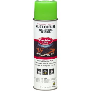 Rust-Oleum 17oz Fluorescent Green Industrial Choice Water-Based Inverted Marking Spray Paint