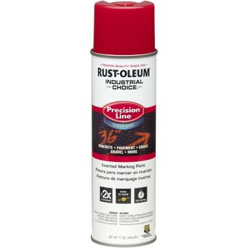 Rust-Oleum 17oz Safety Red Industrial Choice Water-Based Inverted Marking Spray Paint