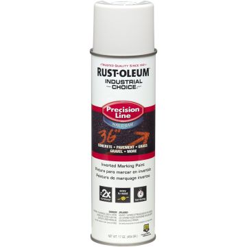 Rust-Oleum 17oz White Industrial Choice Water-Based Inverted Marking Spray Paint