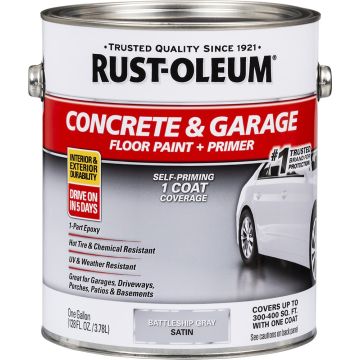 Rust-Oleum 1gal Battleship Gray Epoxyshield One Part Concrete Floor Paint
