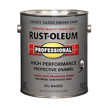 Rust-Oleum 1gal Smoke Gray Professional Oil Based Enamel Paint (Low Odor)