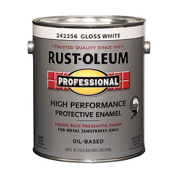 Rust-Oleum 1gal Gloss White Professional Oil Based Enamel (Low Odor)