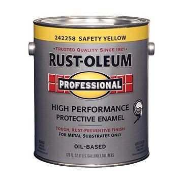 Rust-Oleum 1gal Safety Yellow Professional Oil Based Enamel Paint (Low Odor)