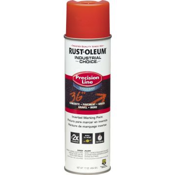 Rust-Oleum 17oz Fluorescent Red Industrial Choice Water-Based Inverted Marking Spray Paint