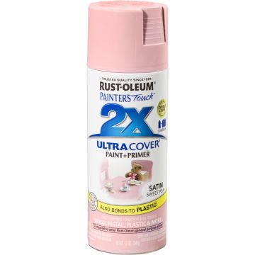 Rust-Oleum 12oz Satin Sweet Pea 2X Ultra Cover Painters Touch Spray Paint
