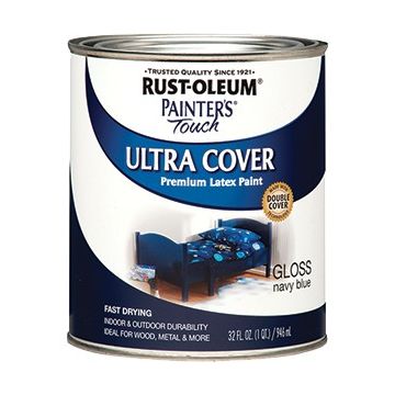Rust-Oleum qt Gloss Navy Blue Ultra Cover Painters Touch Paint