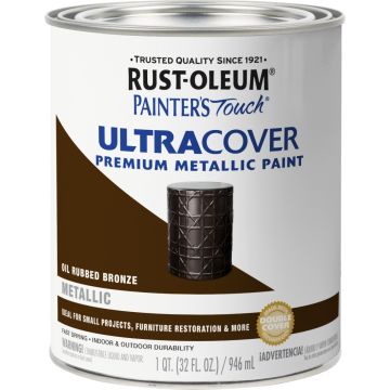 Rust-Oleum 1qt Oil Rubbed Bronze Painters Touch Ultra Cover Premium Metallic Paint