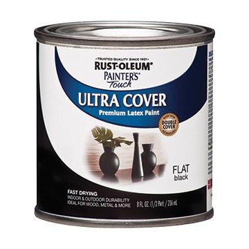 Rust-Oleum .5pt Flat Black Painters Touch Paint