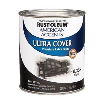 Rust-Oleum qt Gloss Black Ultra Cover Painters Touch Paint