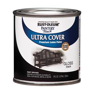 Rust-Oleum .5pt Gloss Black Ultra Cover Painters Touch Paint