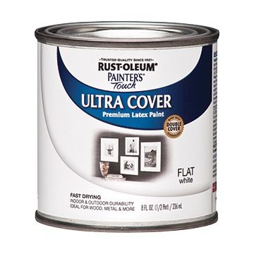 Rust-Oleum .5pt Flat White Painters Touch Paint
