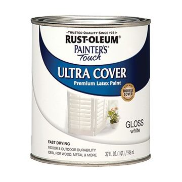 Rust-Oleum qt Gloss White Ultra Cover Painters Touch Paint