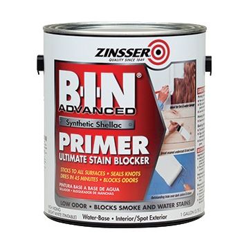 Zinsser 1gal B-I-N Advanced White Synthetic Shellac Stain & Odor Blocking Primer