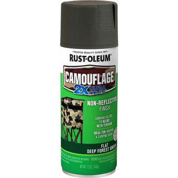 Rust-Oleum 12oz 2X Deep Forest Green Camouflage Specialty Spray Paint