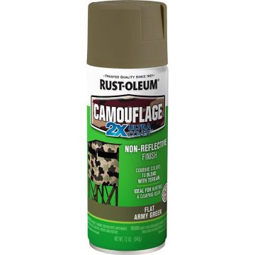 Rust-Oleum 12oz 2X Army Green Camouflage Specialty Spray Paint