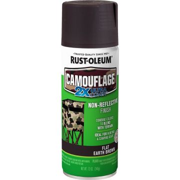 Rust-Oleum 12oz 2X Earth Brown Camouflage Specialty Spray Paint