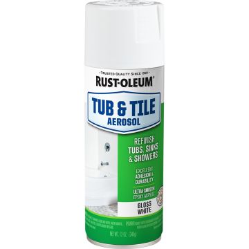 Rust-Oleum 12oz White Tub-N-Tile Epoxy Spray Paint