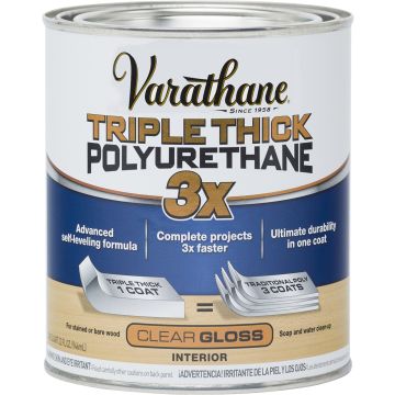 Varathane 1qt Gloss Clear Triple Thick 3x Polyurethane