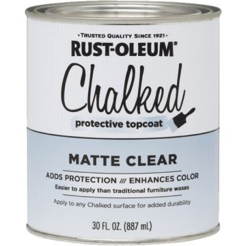 Rust-Oleum Qt Clear Matte Protective Topcoat For Chalked Paint