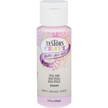 Testors Craft 2oz Petal Pink Matte Acrylic Paint