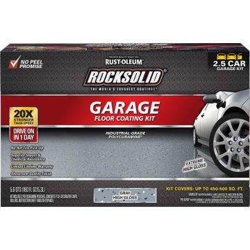 Rust-Oleum 2.5gal Grey RockSolid Polycuramine Garage Floor Coating