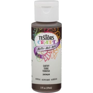 Testors Craft 2oz Earthy Matte Acrylic Paint