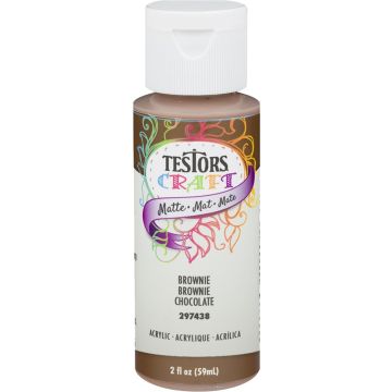 Testors Craft 2oz Brownie Matte Acrylic Paint
