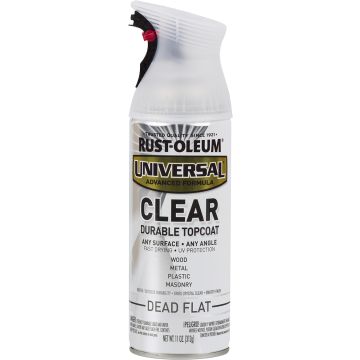Rust-Oleum 11oz Dead Flat Clear Durable Topcoat Universal Spray