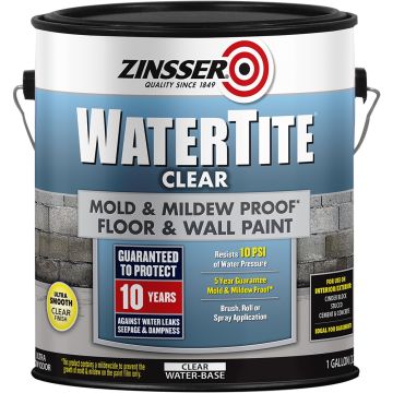 Zinsser 1gal Clear Watertite Waterproofing Paint