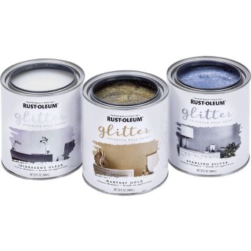 Rust-Oleum Qt Iridescent Clear Glitter Int Wall Paint