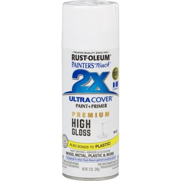 Rust-Oleum 12oz High Gloss White 2X Ultra Cover White Spray