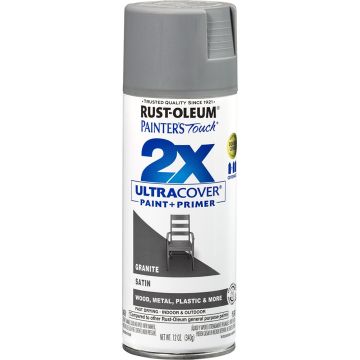 Rust-Oleum 12oz Satin Granite 2X Ultra Cover Painters Touch Spray Paint