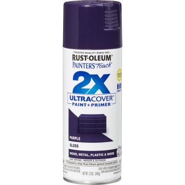 Rust-Oleum 12oz Gloss Purple 2X Ultra Cover Painters Touch Spray Paint