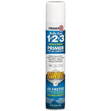 Zinsser 26oz Bullseye 1-2-3 White Turbo Spray