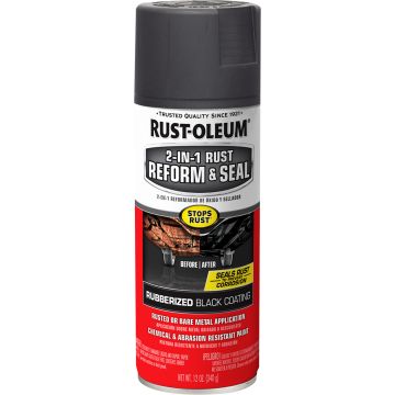 Rust-Oleum 12oz Matte Black Rust Reform & Seal Automotive Undercoating Spray