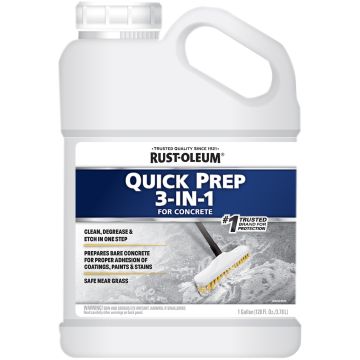 Rust-Oleum 1gal Quick Prep 3-in-1 Cleaner, Degreaser, & Etch For Concrete