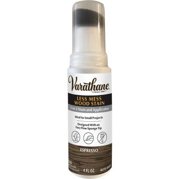 Varathane 4oz Semi-Transparent Espresso Water-Based Less Mess 2-in-1 Wood Stain & Applicator