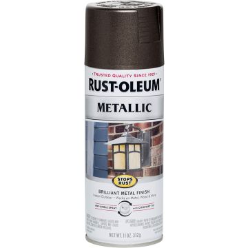 Rust-Oleum 11oz Dark Bronze Metallic Stops Rust Spray Paint