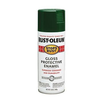 Rust-Oleum 12oz Gloss Hunter Green Stops Rust Spray Paint