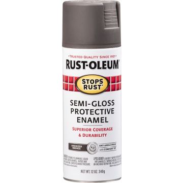 Rust-Oleum 12oz Flat Rusty Metal Primer Stops Rust Spray Paint