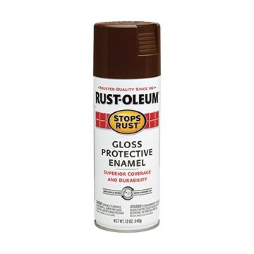 Rust-Oleum 12oz Gloss Leather Brown Stops Rust Spray Paint