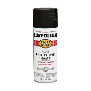 Rust-Oleum 12oz Flat Black Stops Rust Spray Paint