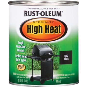Rust-Oleum 1Qt Black BBQ High Heat Specialty Enamel Paint