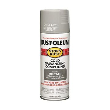 Rust-Oleum 16oz Flat Galvanizing Compound Stops Rust Spray Paint