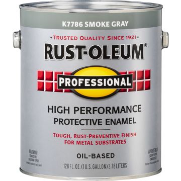 Rust-Oleum 1gal Smoke Gray Professional Oil Based Enamel Paint (High Performance)