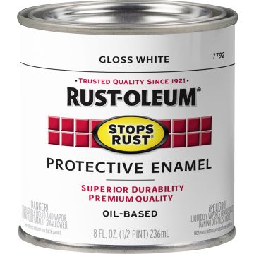Rust-Oleum .5pt Gloss White Stops Rust Paint