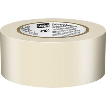 3M 1.88" X 60.1yd (48mm) Scotch Contractor Grade Masking Tape (24 per Pack)