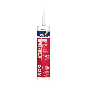 White Lightning 10oz White Kitchen & Bath Latex Ultra Sealant