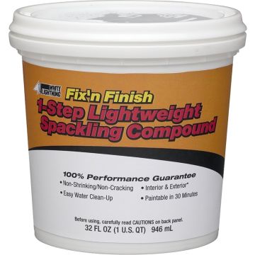 White Lightning Qt One Step Lightweight Spackling