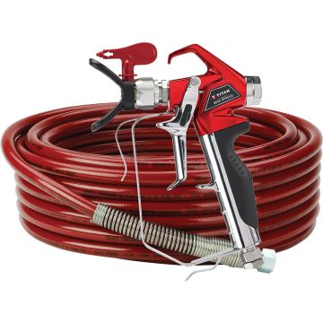 Titan RX-PRO Airless Paint Spray Gun Hose Whip & Tip Kit (Contains Gun w/2 & 4-Finger Grips, 50' x 1/4" Hose, 3' Whip Hose & TR1 517 Tip)
